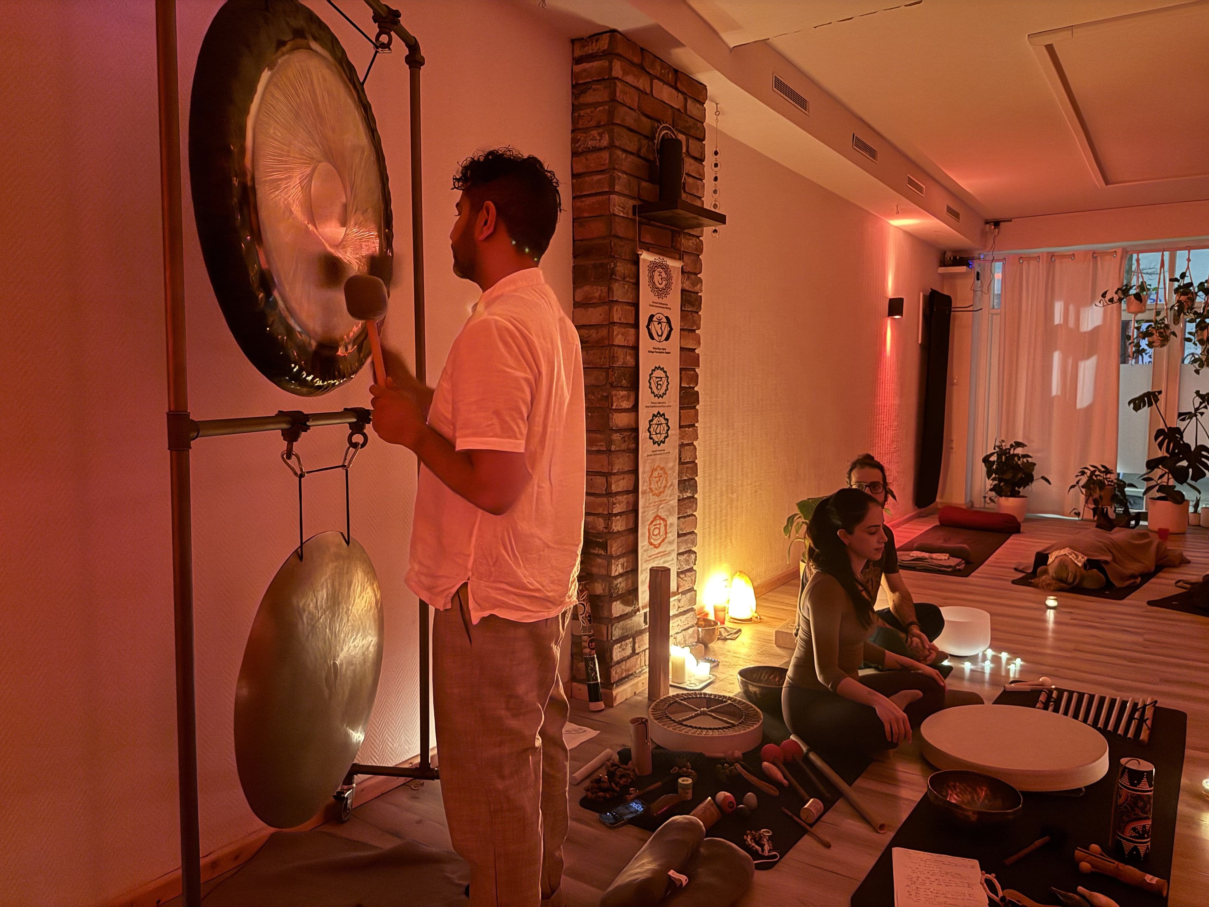 Sound healing session
